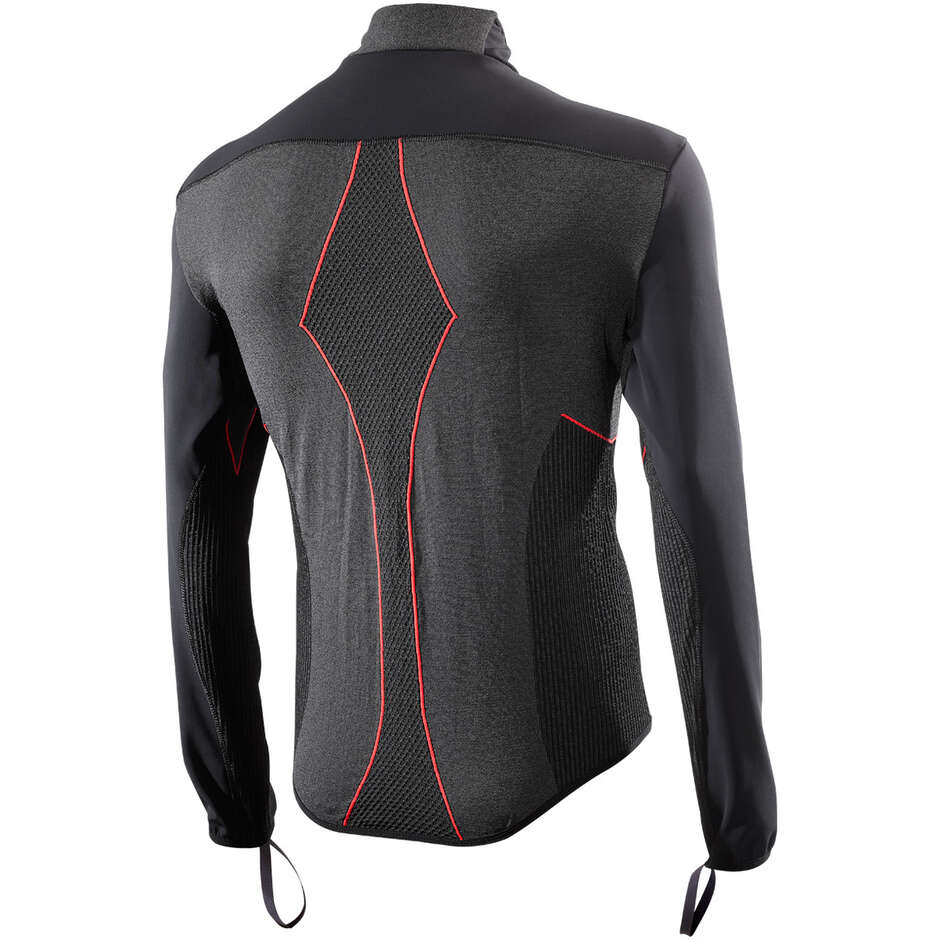 Felpa Antivento Moto Sixs WTH Winter Tourism Nero Rosso