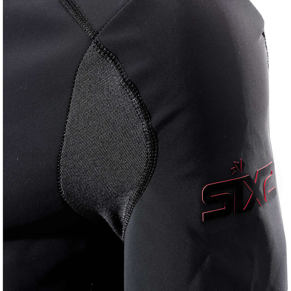 Felpa Antivento Moto Sixs WTH Winter Tourism Nero Rosso