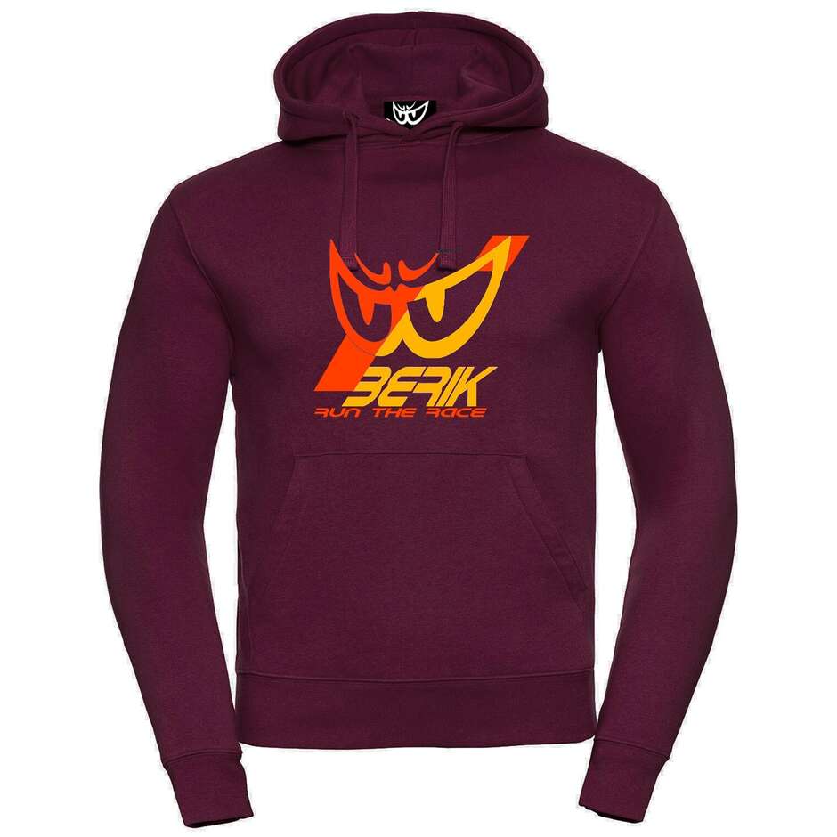 Felpa 2.0 Con Cappuccio Hoody Basic Bordo Logo Multico taglia S