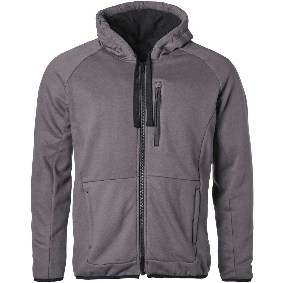 Felpa Casual Aras Zip Grigio taglia M