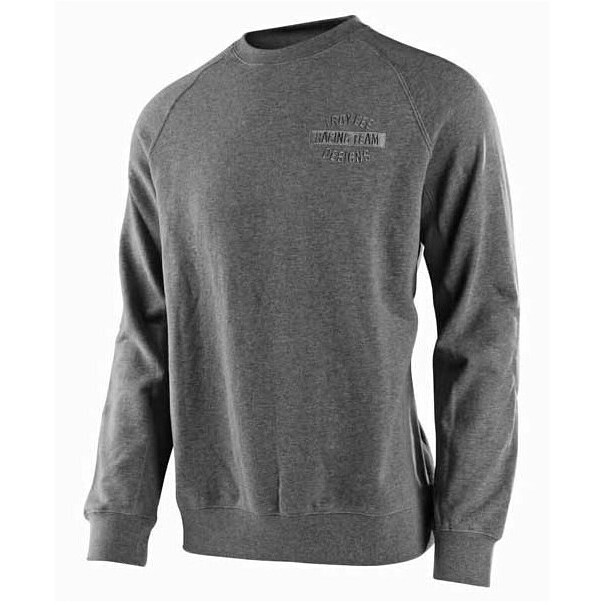 Felpa Casual Troy Lee Design SHOP CREW PULLOVER HEATHER GRAY taglia XL