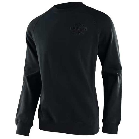 Felpa Casual Troy Lee Design SHOP CREW PULLOVER VINTAGE Nero taglia XL