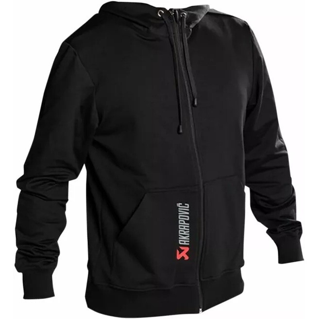 Felpa con Cappuccio e Zip per Uomo Akrapovic 801746 Nero Ros taglia un