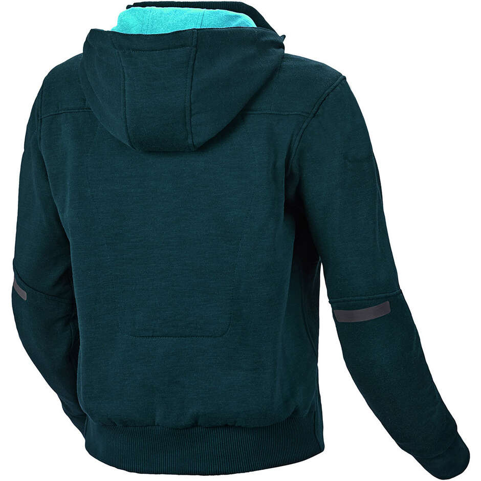 Felpa con cappuccio Moto Donna Macna District Petrol Blu