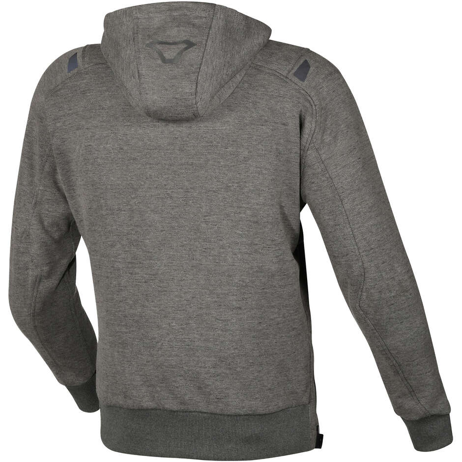 Felpa con cappuccio Moto Macna Byron Grigio melange