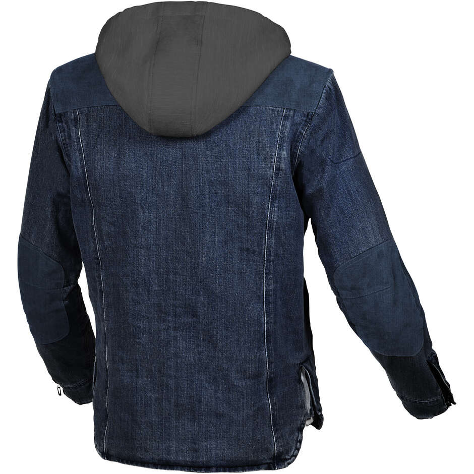 Felpa con cappuccio Moto Macna Inland Blu Marrone