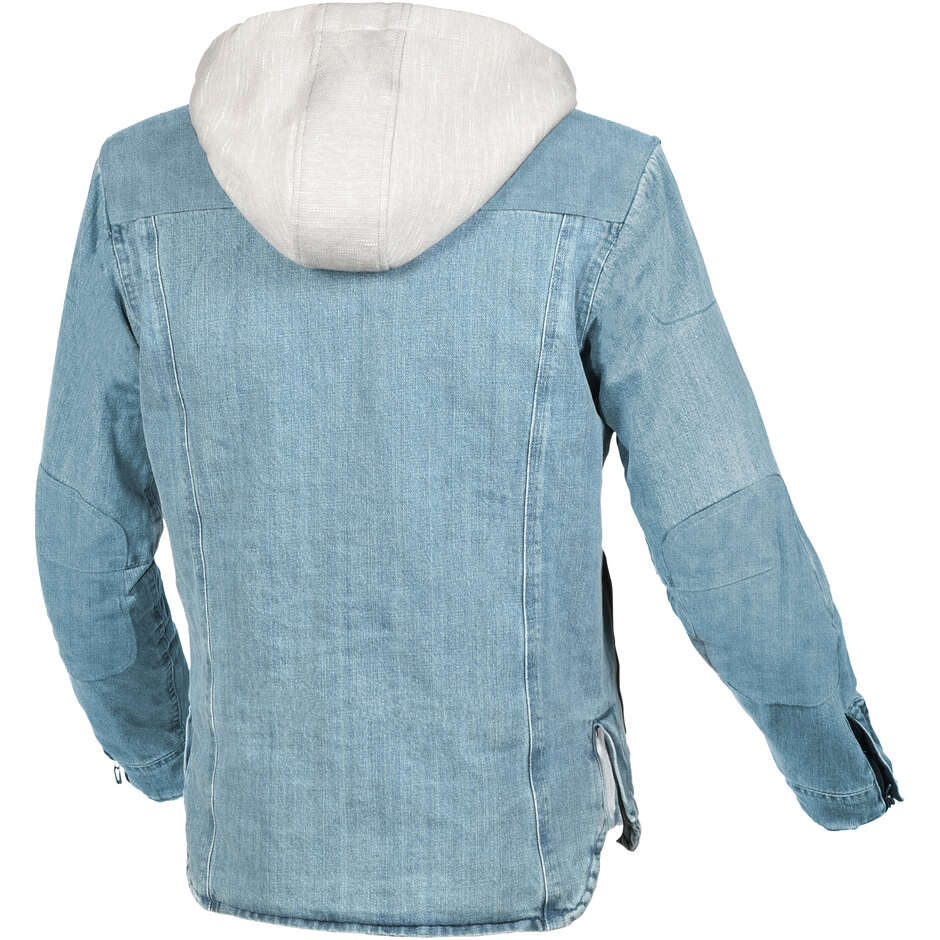 Felpa con cappuccio Moto Macna Inland Light Blu Grigio