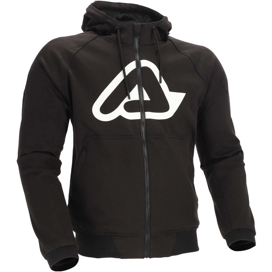 Felpa Moto ACERBIS FLY Nero/Bianco
