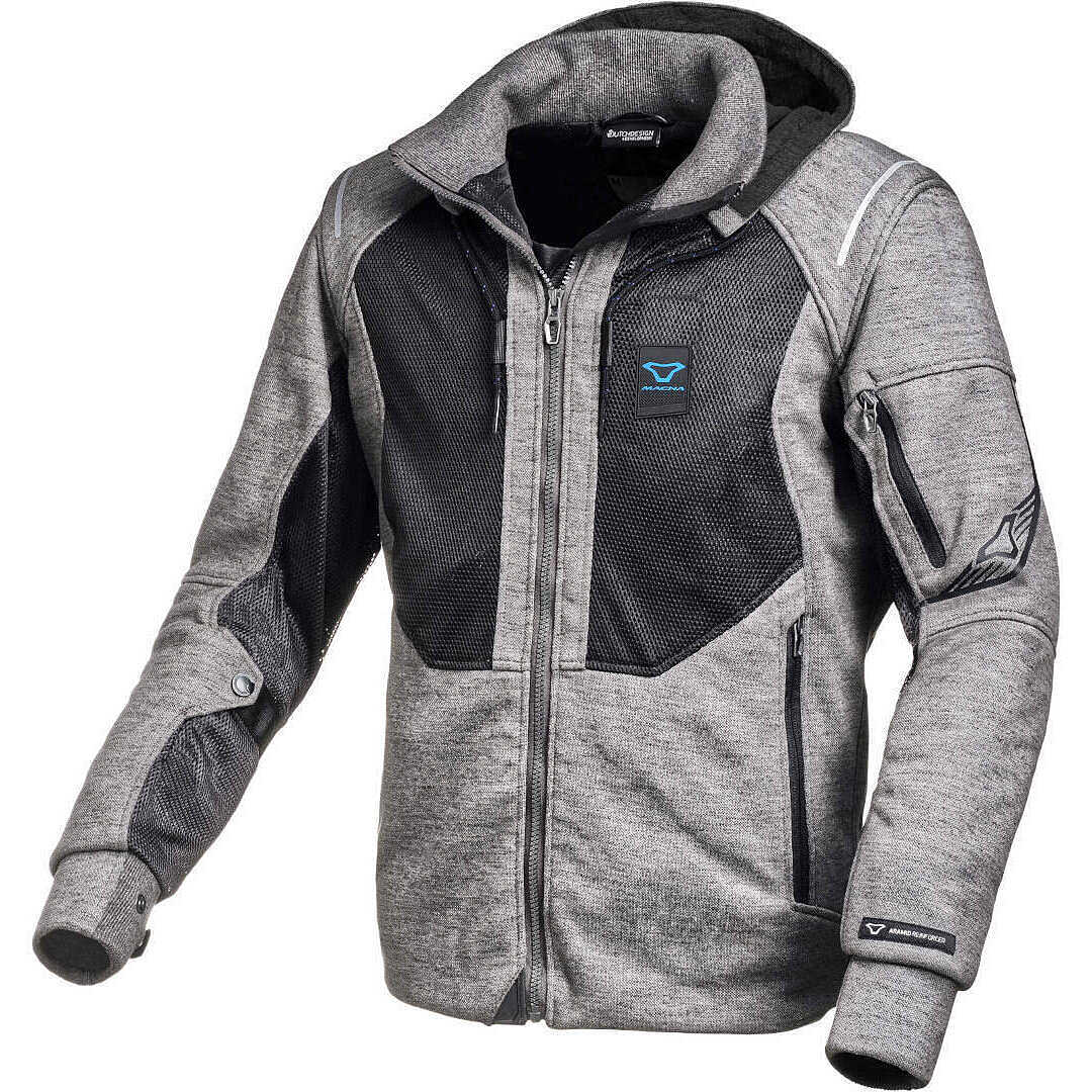 Tuta con cappuccio da uomo grigia D003 GRIGIO