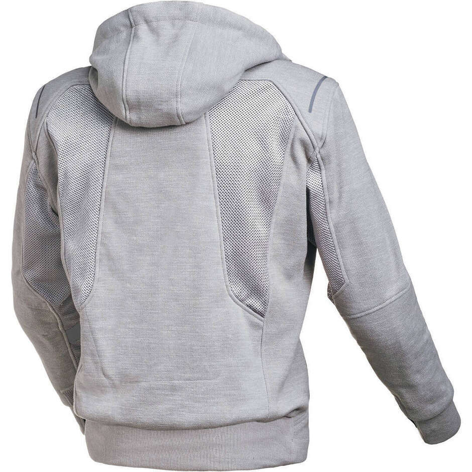 Felpa Moto con cappuccio Macna Breeze Light Grigio