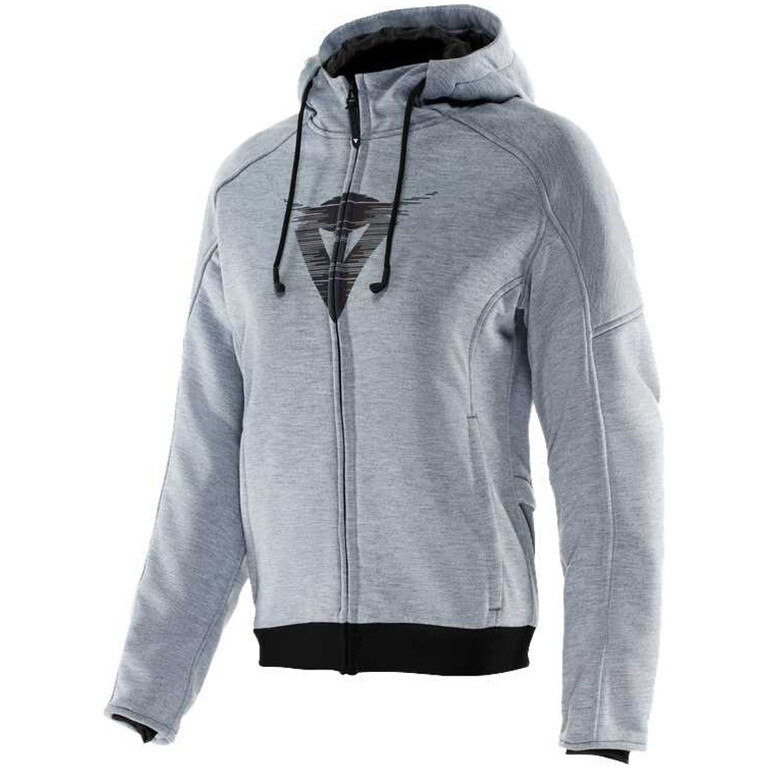 Felpa Moto Donna DAEMON-X SAFETY FULL ZIP WMN Grigio taglia 46