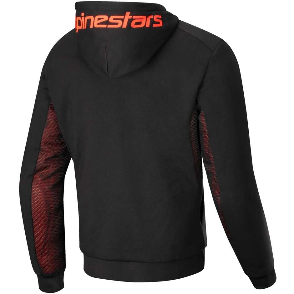 Felpe Alpinestars CHROME AIR SPORT Nero Rosso Fluo