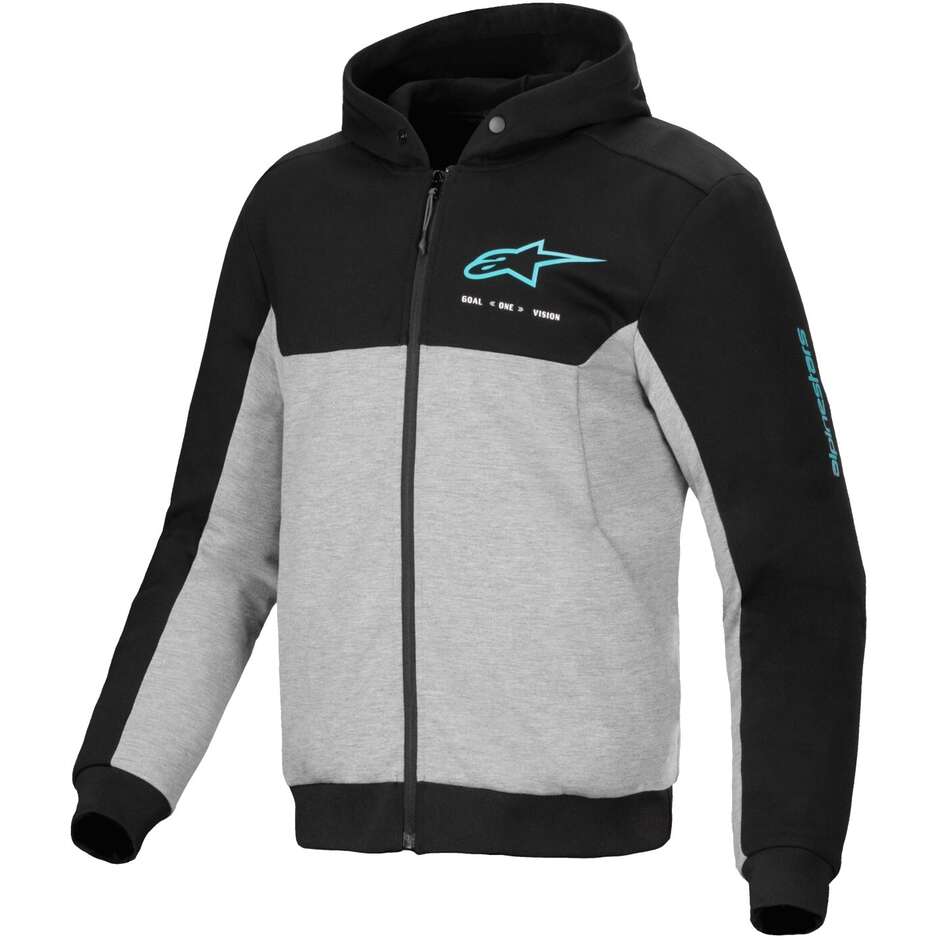 Felpe CHROME V2 SPORT Nero Grigio Turchese taglia 3XL
