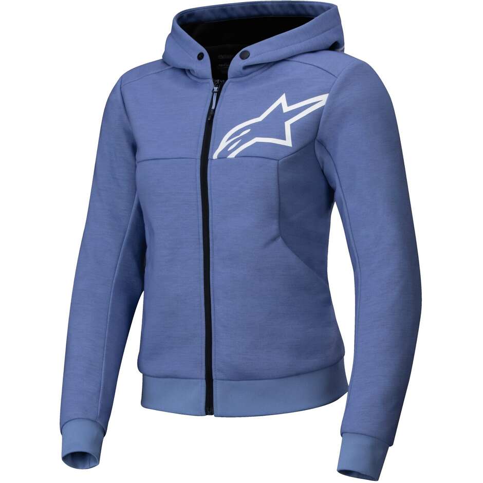 Felpe Donna STELLA CHROME V2 SPORT Blu Viola Bia taglia L