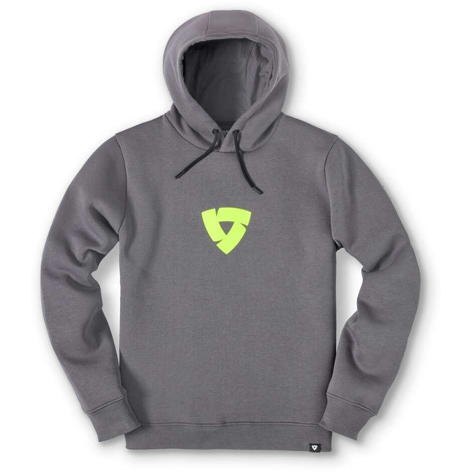 Felpe Moto Rev'it con cappuccio Felix Grigio Scuro