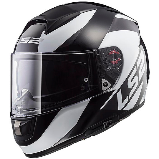Fiber Integral Helmet LS2 FF397 Vector Wavy Black Titanium Double Visor
