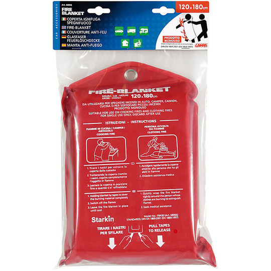 Fireproof Blanket Extinguish Fire Lampa 68066 120X180cm