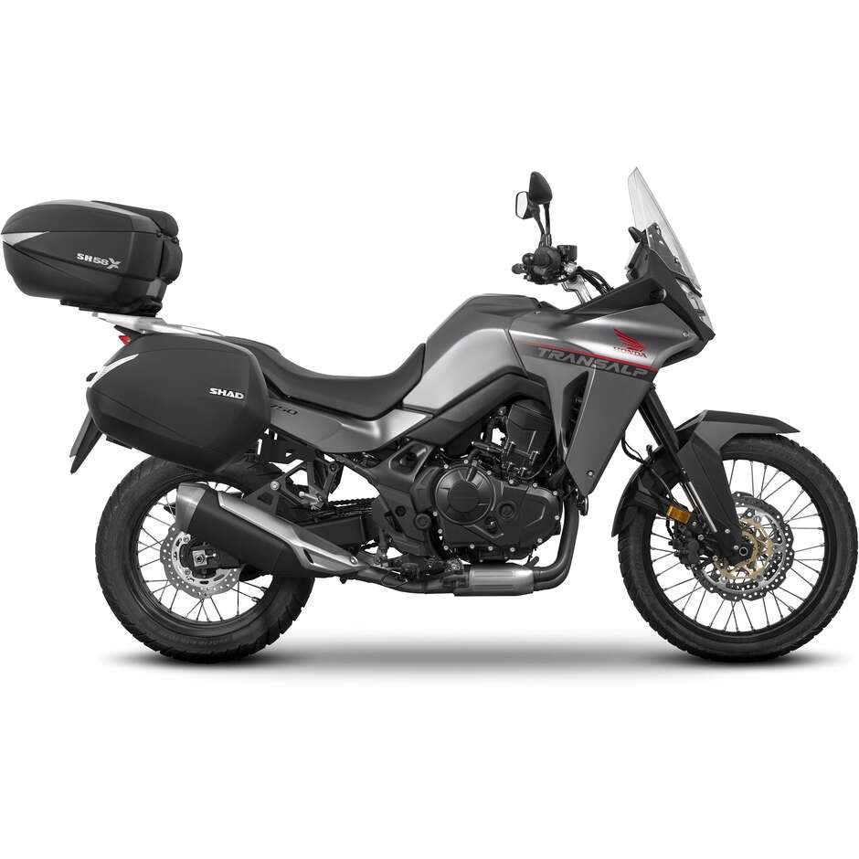 Fixations spécifiques pour valises latérales SHAD 3p System pour Honda TRANSALP 750 (2023-25)