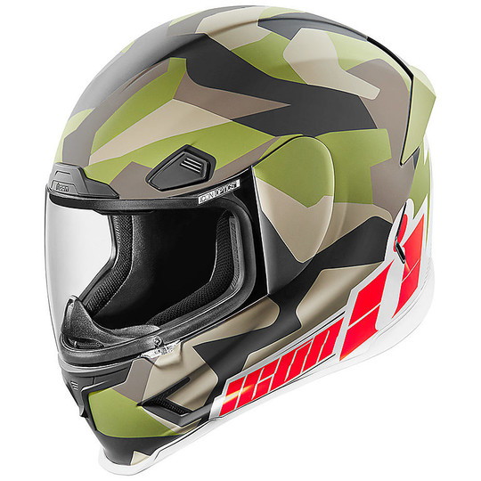 Fixed Integral Helmet Icon Airframe Pro Deployed