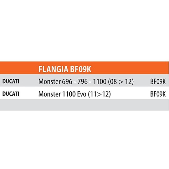 Flangia Per Borsa Tanklock Kappa BF09K 