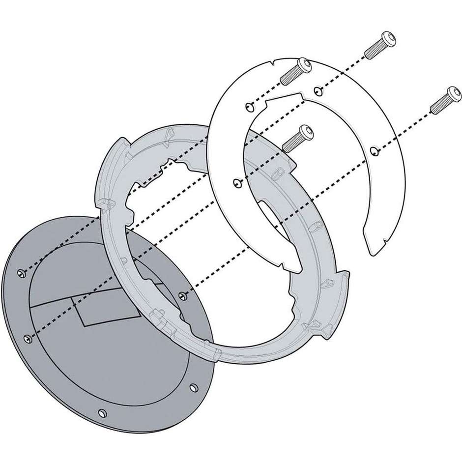 Flansch für Kappa TankLock Bag BF30K Spezifisch für Honda CBR1000R / CB500F / CB650F / CBR650F / CB650R / CB 1100