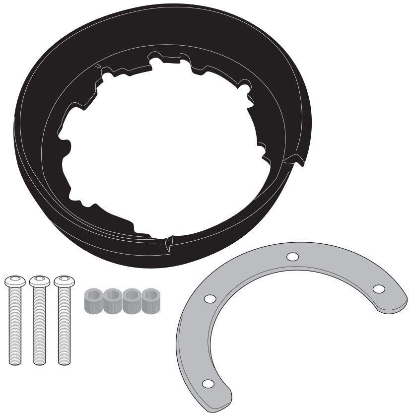 Flansch für TankLock Tankrucksäcke, TanklockED Givi BF84 Für BMW R 1300 GS (24); R 1300 GS Adventure (25)