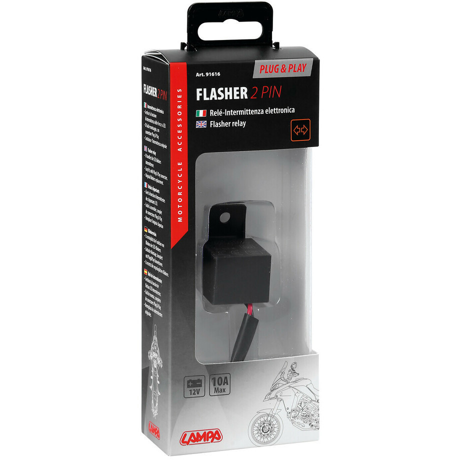 Flasher Intermittenza Elettronica Plug & Play 12v 10A Lampa 91616