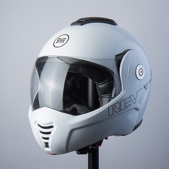 Flip-Up Motorcycle Helmet BHR 807 REVERSE White