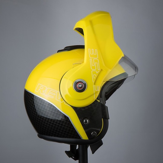 Flip-Up Motorcycle Helmet BHR 807 REVERSE Yellow