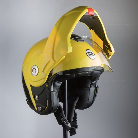 Flip-Up Motorcycle Helmet BHR 807 REVERSE Yellow