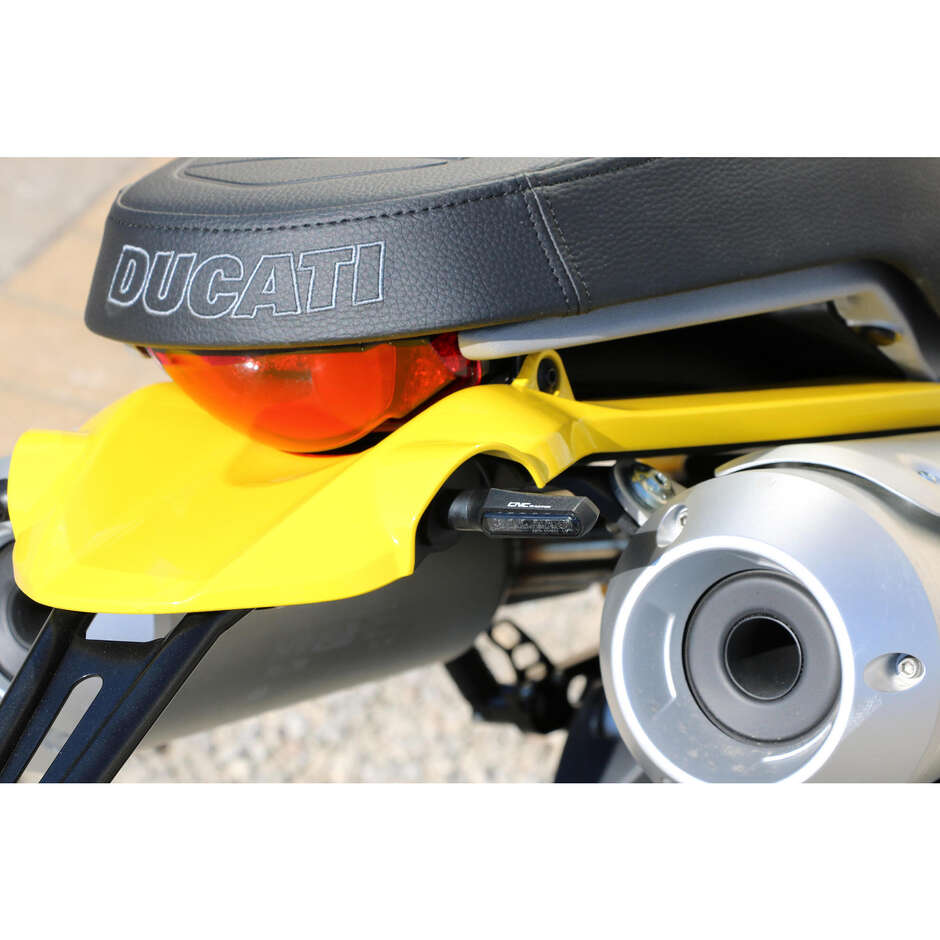 Flèches arrière LED + feu de position et de stop ID019 CNC Racing Noir
