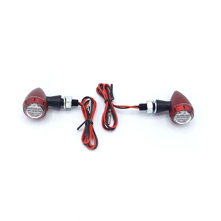 Flèches de moto homologuées Barracuda S-LED B-Lux rouge (paire)
