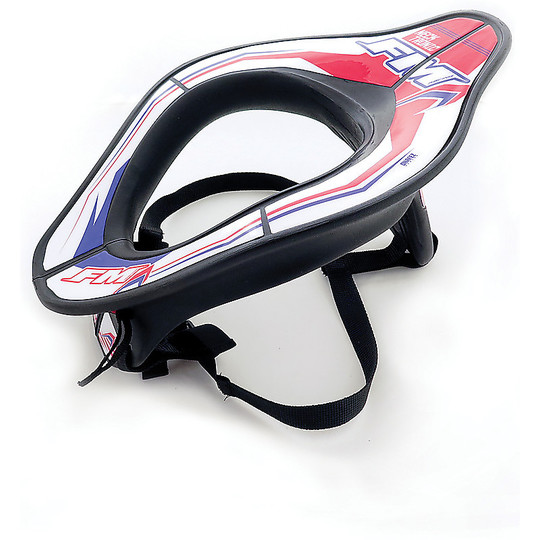FM Racing Neck Tronic Motorcycle Collar Black White Red