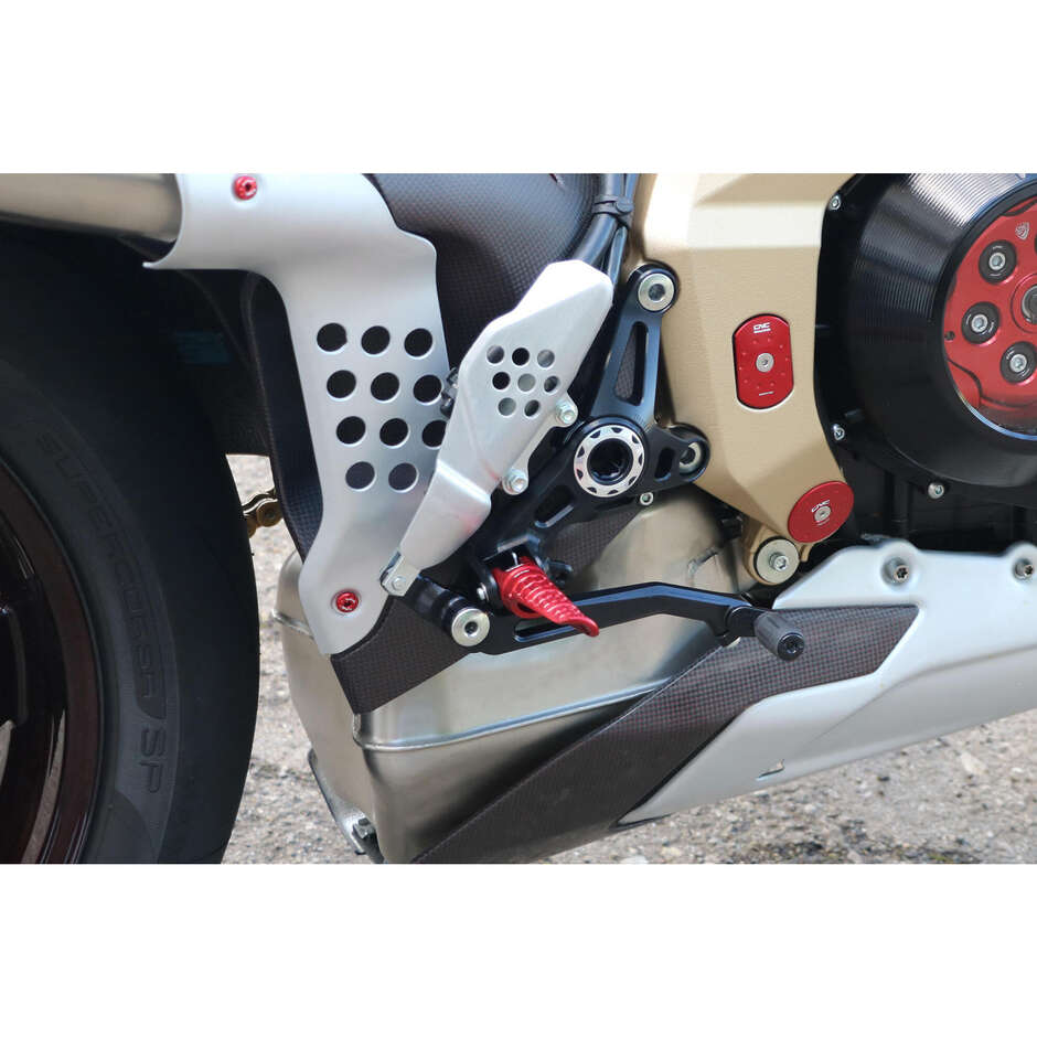 Footrest for original MV Agusta LIGHT footrests - CNC Racing PC125 rider Red