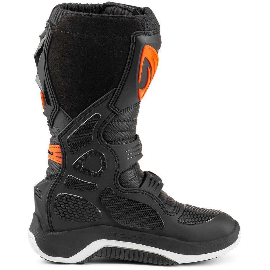 Forma DRIFT Kids MX Trial Motorcycle Boots Black Orange White