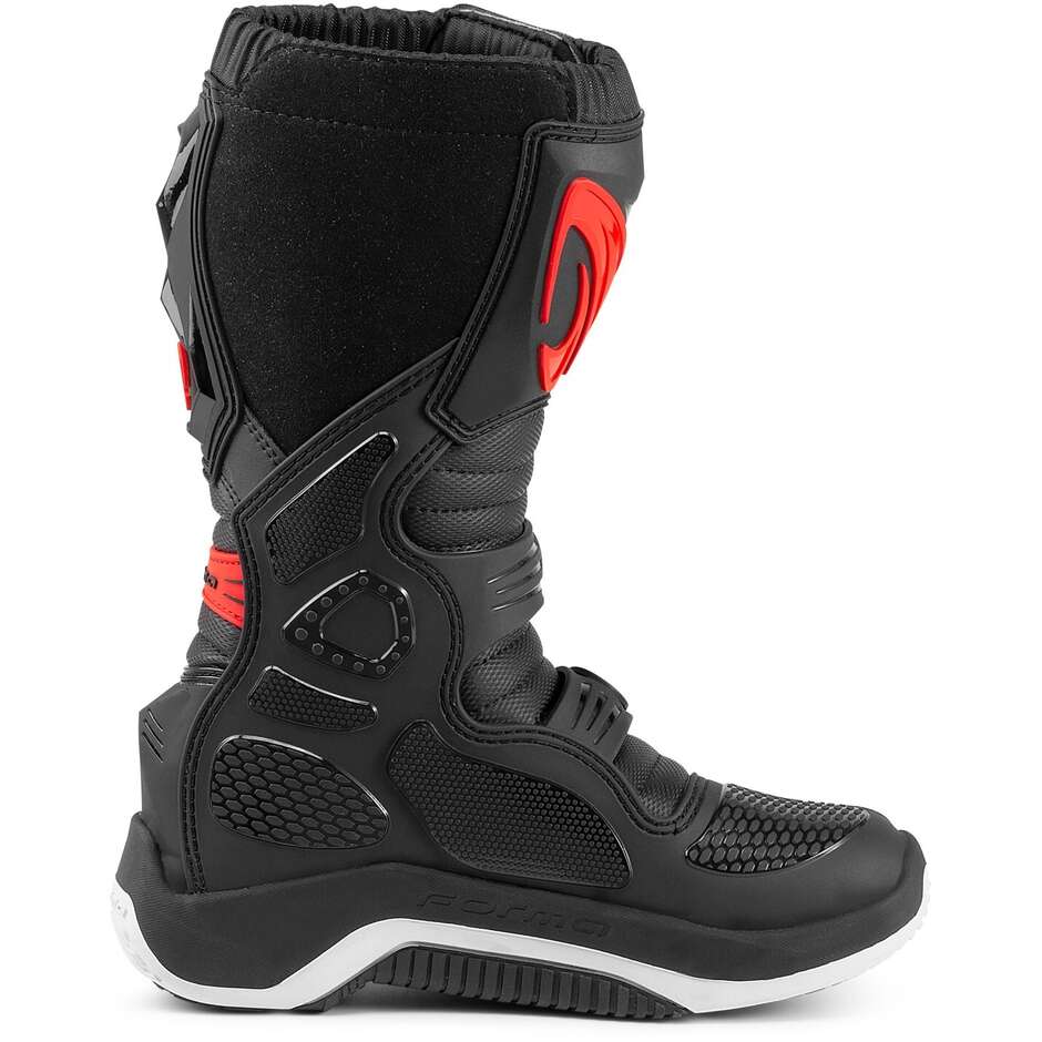 Forma DRIFT Kinder MX Trial Motorradstiefel Schwarz Rot Weiß