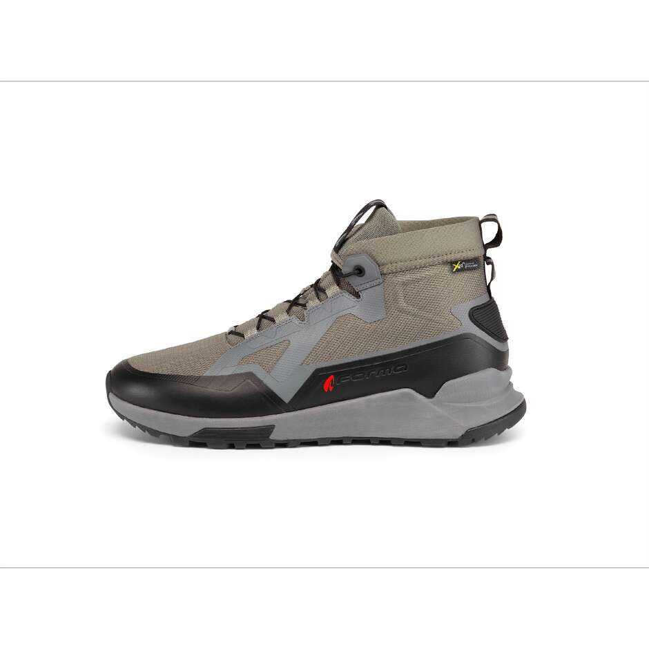 Forma KUMO Motorcycle Shoes Black Olive Green Grey