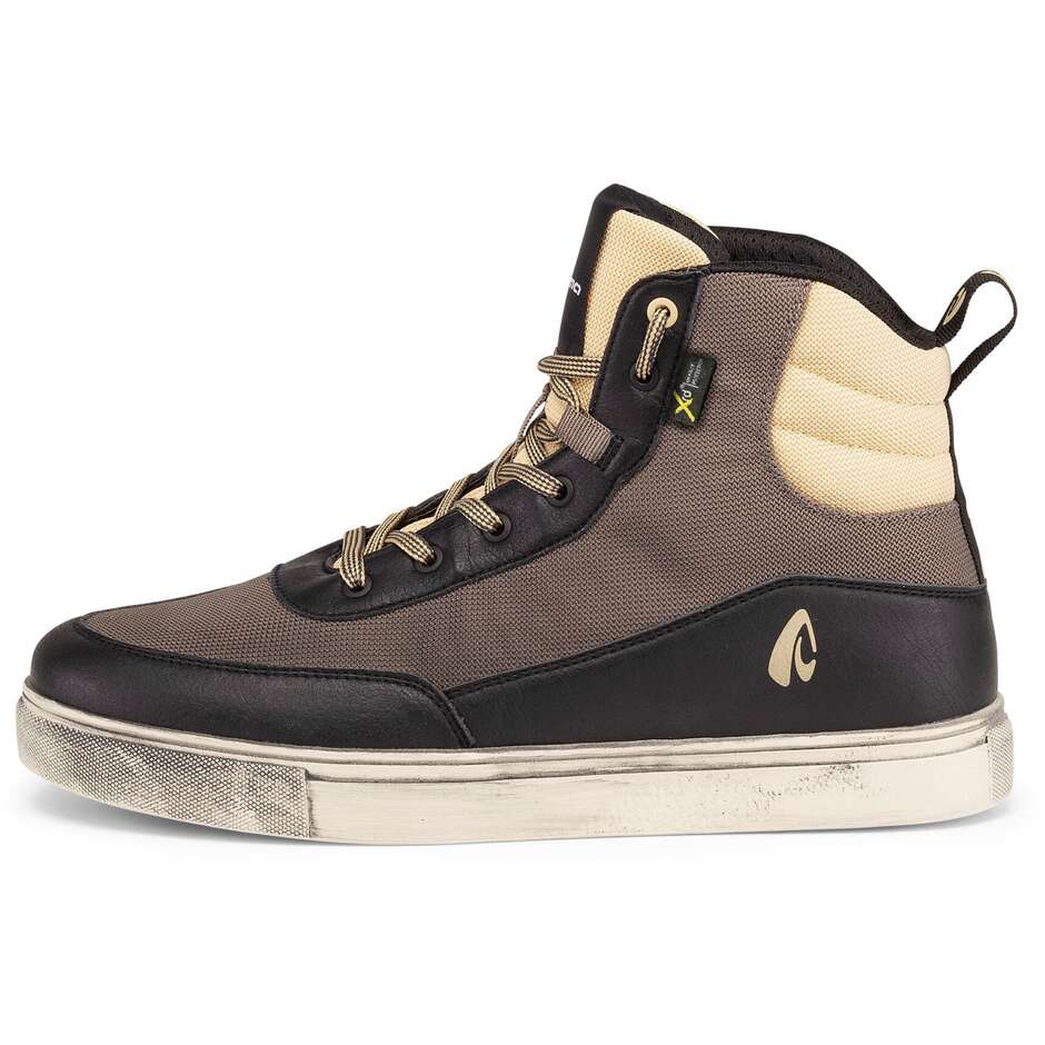 Forma MILANO FLOW Summer Motorcycle Shoes Black Ecru
