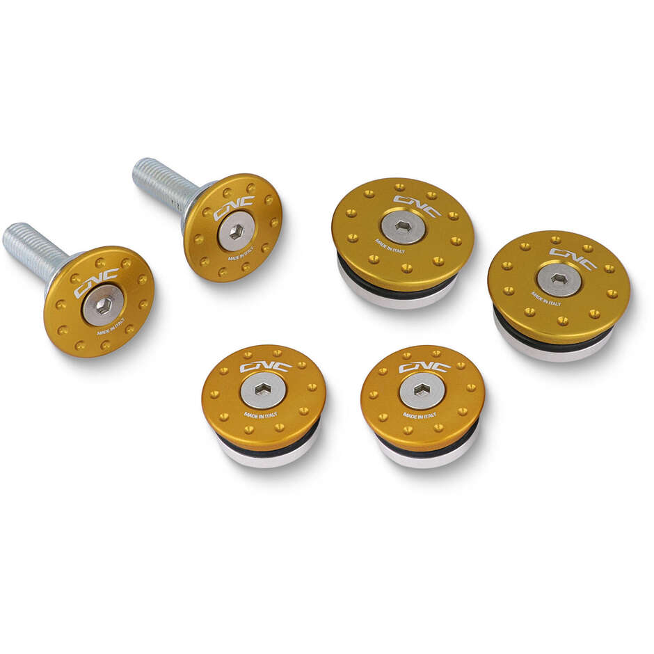 Frame caps Ducati Hypermotard 821; 939 CNC Racing TT326 Gold