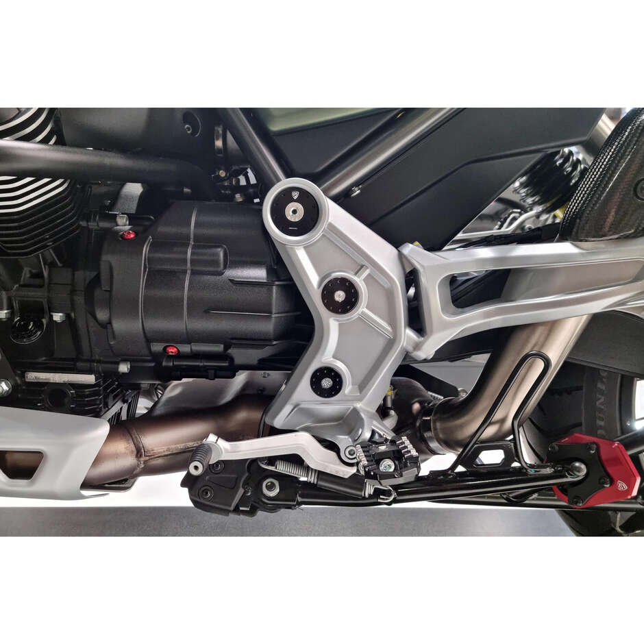 Frame Caps Moto Guzzi V85 TT CNC Racing TT402 Red