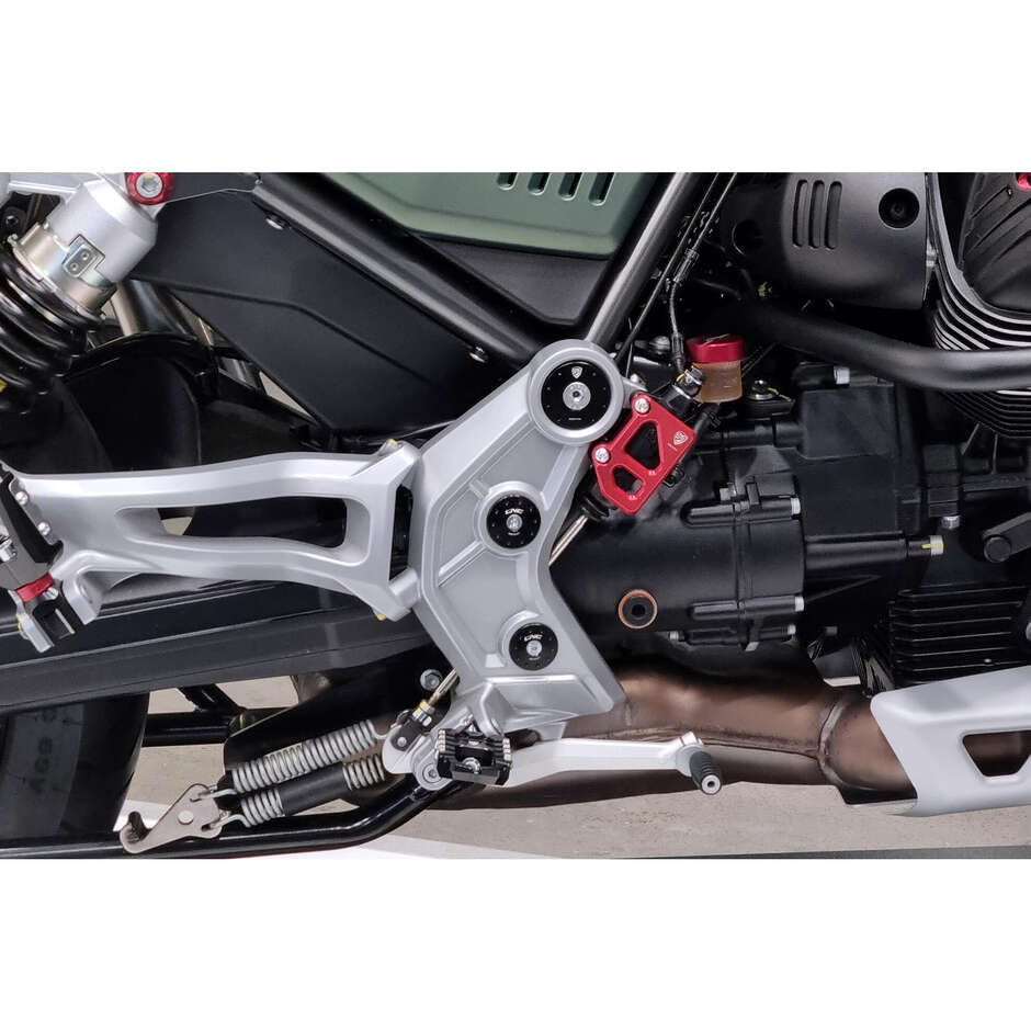 Frame Caps Moto Guzzi V85 TT CNC Racing TT402 Red