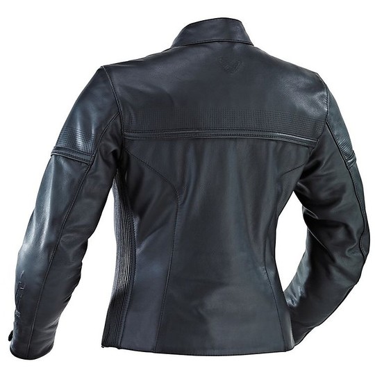 Frauen-echtes Leder Moto Jacke Ixon Crystal Rock C-Size Black
