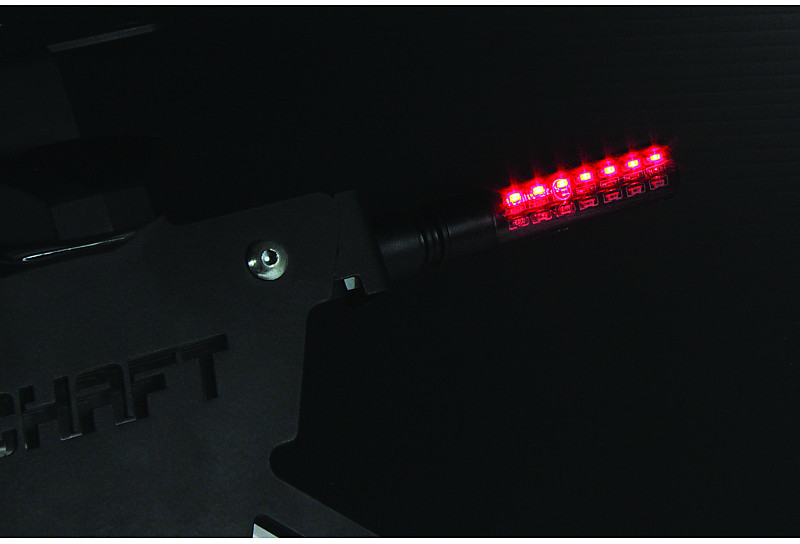 Frecce Sequenziali Puig 3155N Per Moto - Pin Omologate, Nero Con Lente Trasparente, 12 LED, Dimensioni 70.2x24.3 Mm
