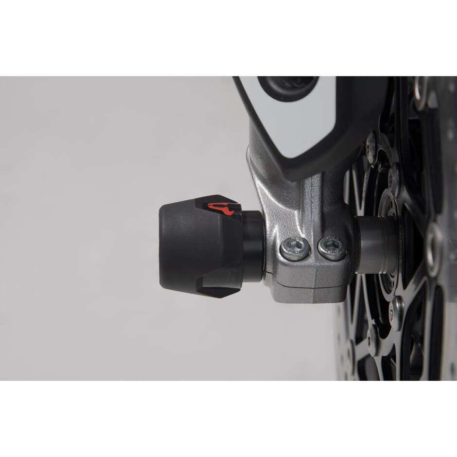 Front Wheel Axle Protector Kit Black STP.05.176.10201/B For Triumph, Honda, Yamaha Models