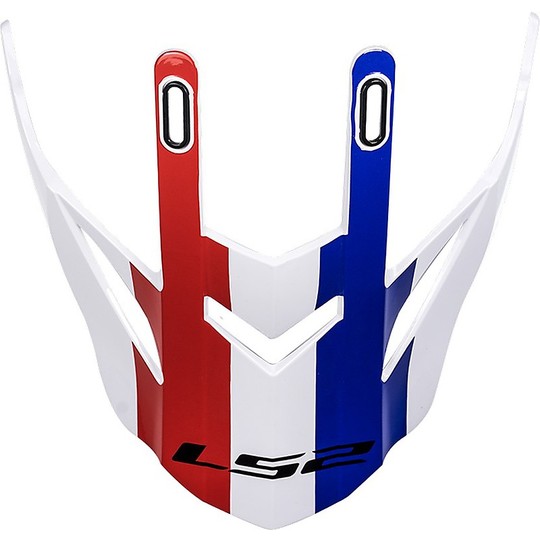 Frontino for LS2 Mx436 Quaterback White Red Blue