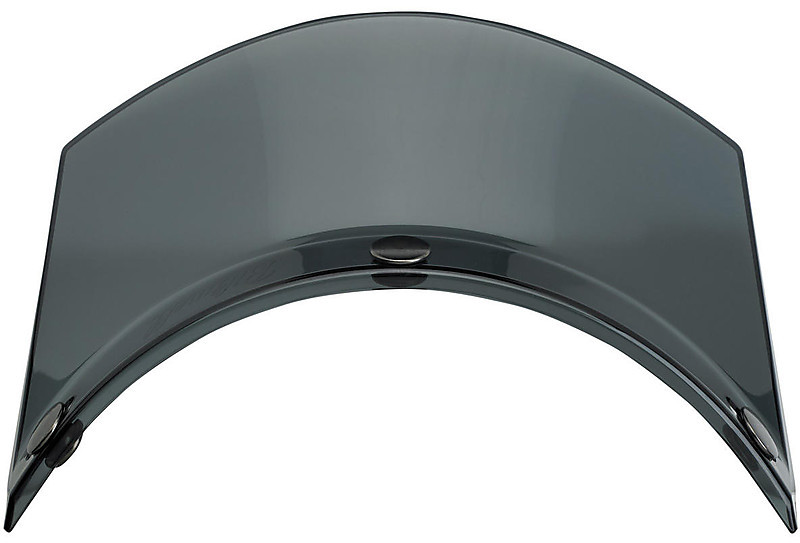 Frontino Biltwell Moto Visor rosso per caschi con attacco tre bottoni