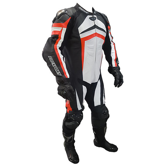 Full 1pcs Motorcycle Suit In Prexport Monza Professional Leather Black White Red