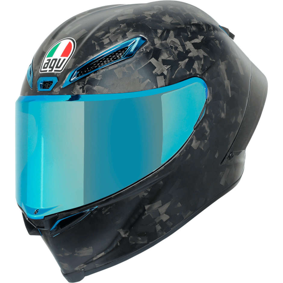 Full Carbon Motorcycle Helmet AGV PISTA GP RR Limited Edition FUTURE Forged Carbon Electro Iridium