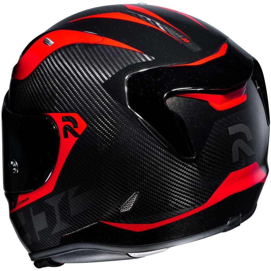 Full Carbon Motorcycle Helmet HJC RPHA 11 Carbon BLEER MC1 Red