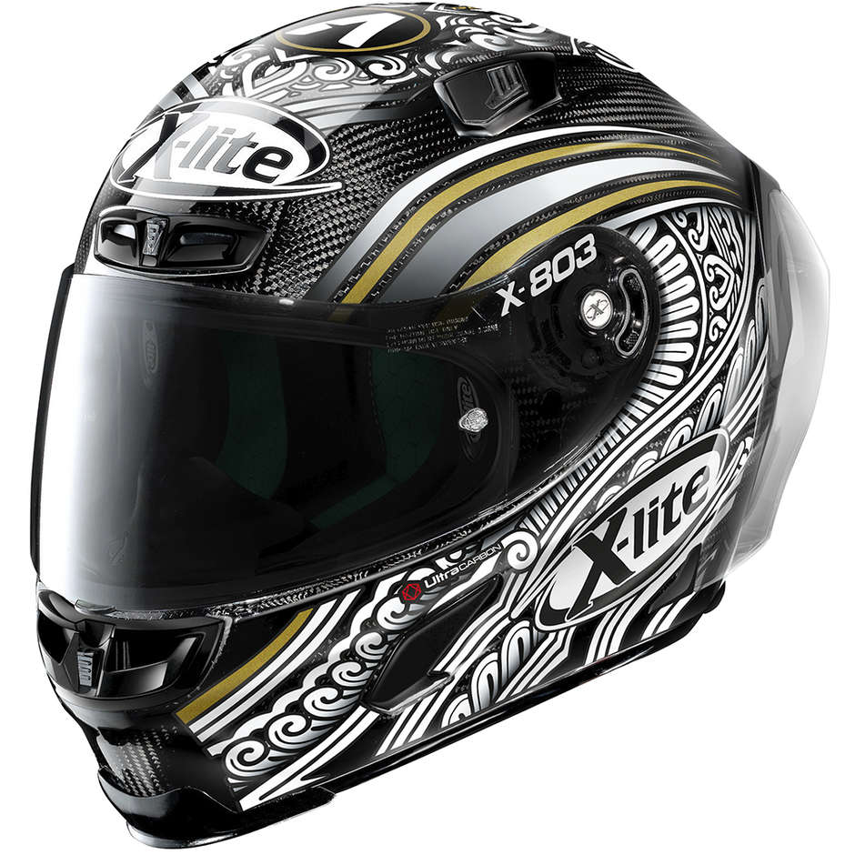 Full Carbon Motorcycle Helmet X-Lite X-803 RS UC CANET TEST 061